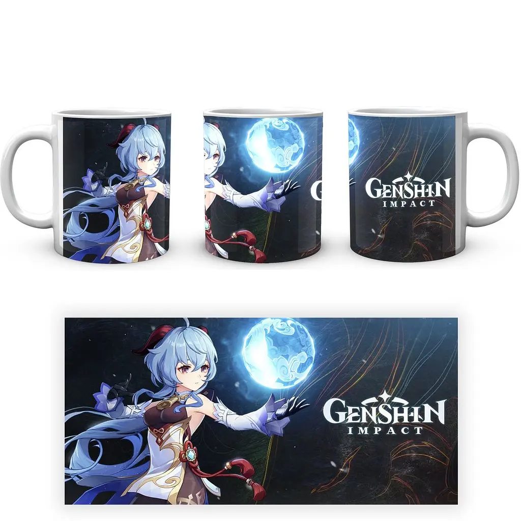 Кружка GeekLand Genshin Impact Геншин Импакт Хай Юй с небесным дождем GN 02.499 330 мл белая - фото 3