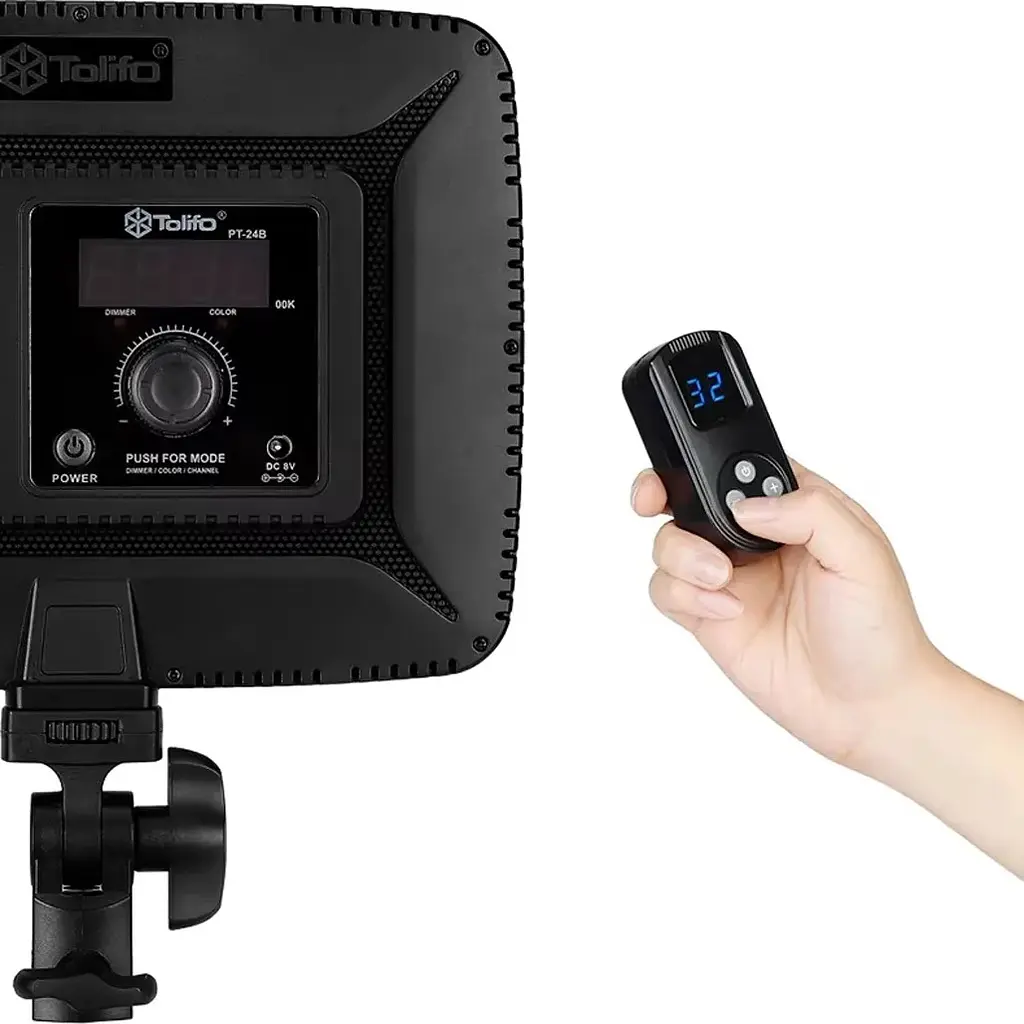 Накамерный свет Tolifo PT-24B 24W color 3200-5600K [110711] - фото 6