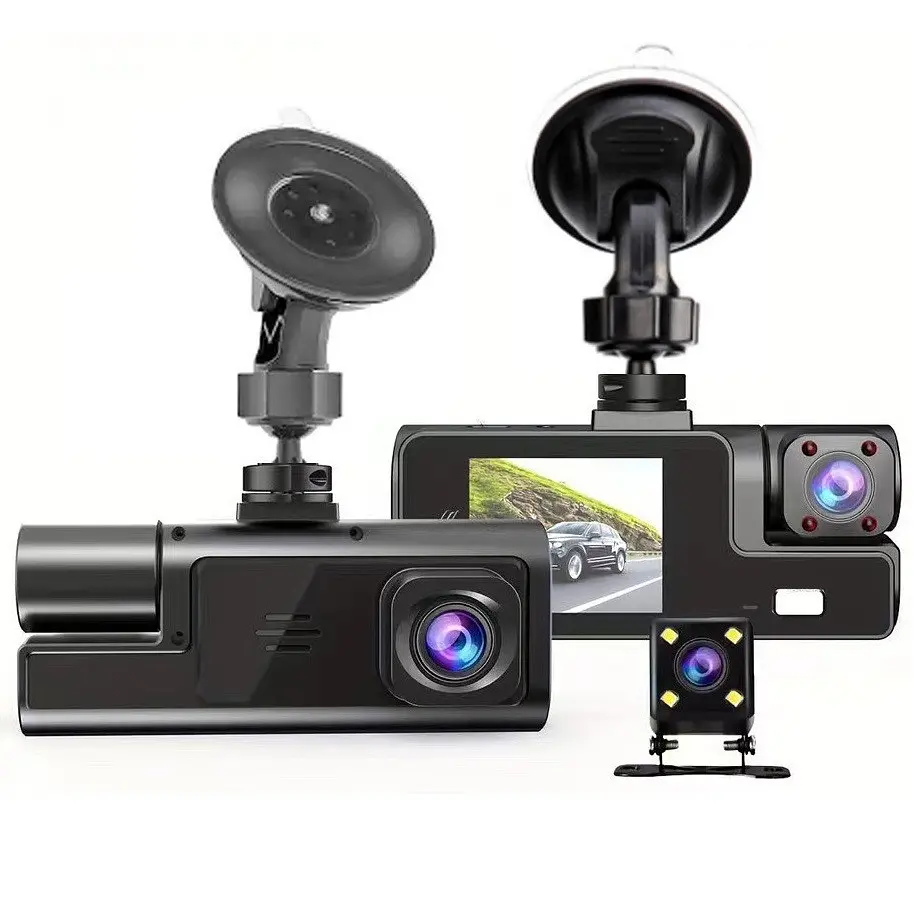 Відеореєстратор на 3 камери DashCam (спереду + позаду + салон) FullHD - фото 9