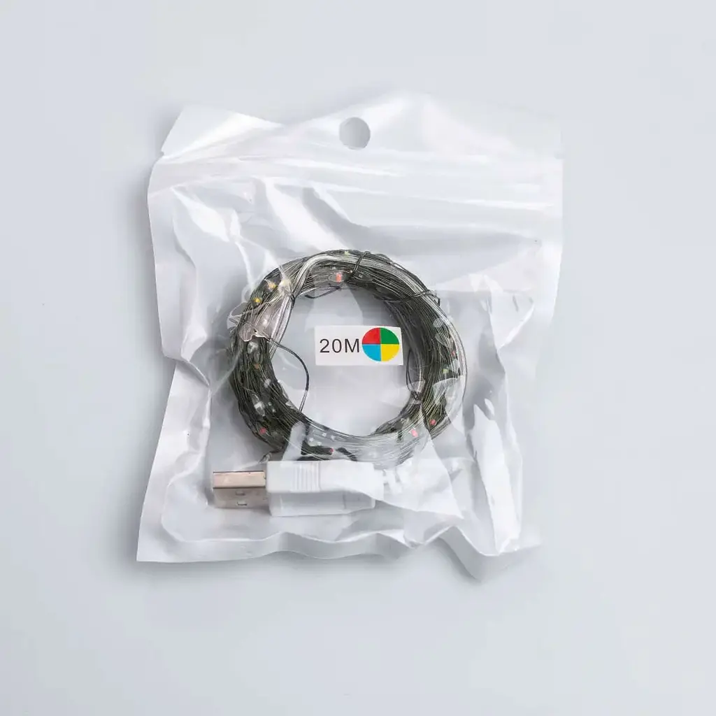 Гирлянда Роса GarlandoPro нить GarlandoPro 200 LED длина 20 м от USB зеленая, мультиколор (USB200L20MGML) - фото 9