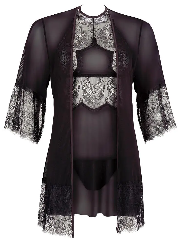 Комплект Cottelli Collection Lingerie Chemise Set XL чорний - фото 6