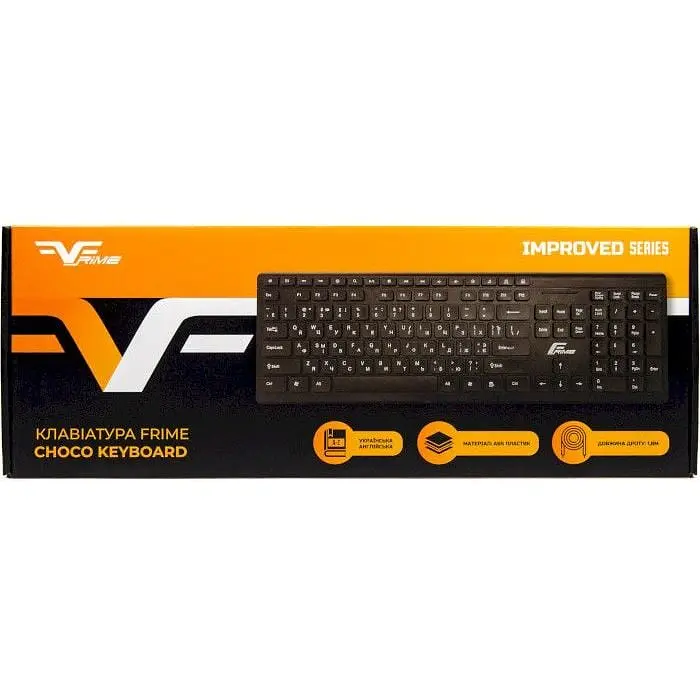 Клавиатура проводная Frime Choco Keyboard Black USB (FKBB0223) - фото 5