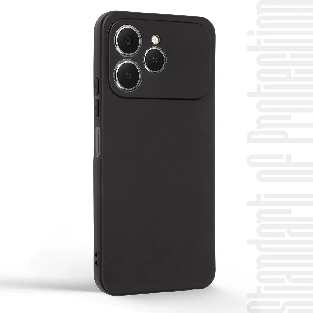 Чехол-накладка для смартфона TECNO Spark 40 4G противоударный, силиконовый, термополиуретановый (ТПУ), с защитой камеры и корпуса, черный, защита всего корпуса, ArmorStandart (ARM87257) - фото 2