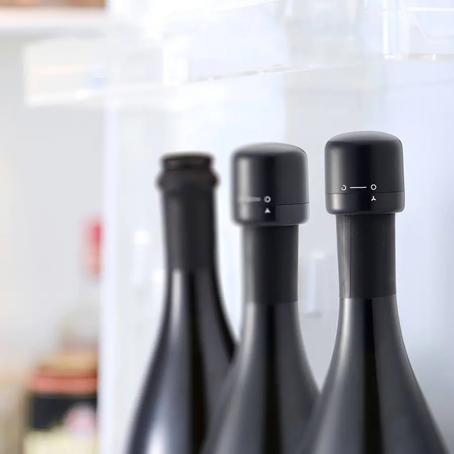 Вакуумна пробка для вина Semi Wine Stopper, Black - фото 6