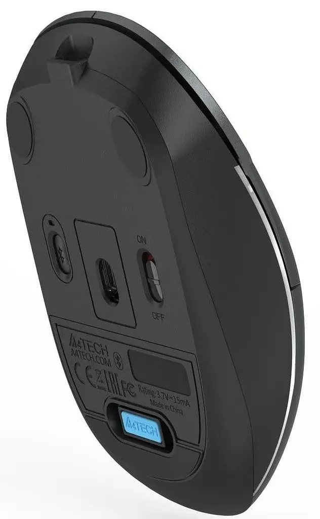 Беспроводная мышь A4Tech FB26CS Air2 Silent BT/WRL Smoky Grey (FB26CS Air2 Smoky Grey) (FB26CS Air2 (Smoky Grey)) - фото 3