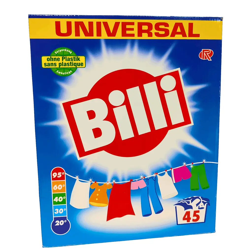 Універсальний засіб для прання всіх типів тканин пральний порошок Billi 3 кг 45 прань Washing Powder - фото 2