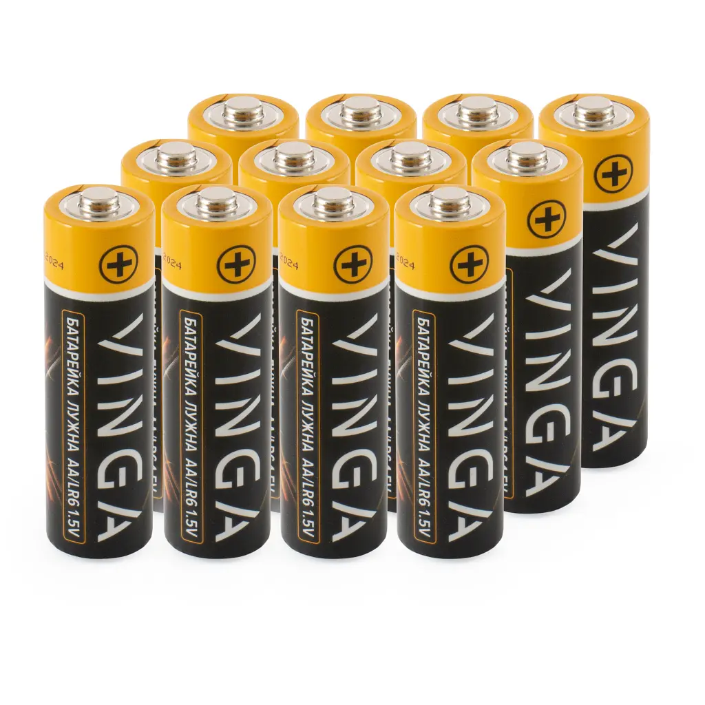 Батарейка AA LR6 Alkaline 12 шт., блістер Vinga (VJABAA12) - фото 2