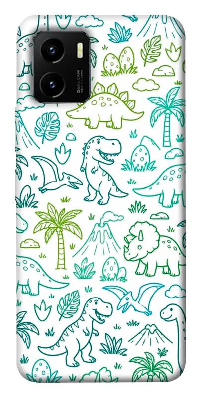 TPU чохол Demsky Dino pattern для Vivo Y15s