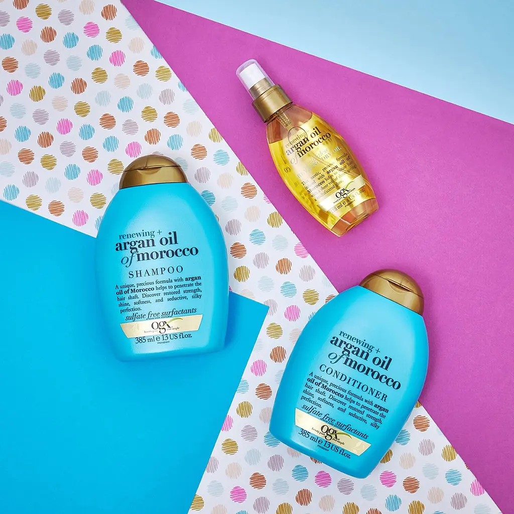 Подарочный набор OGX Секрет ухоженных волос: шампунь Argan oil of Morocco, 385 мл + кондиционер, Argan oil of Morocco 385 мл - фото 10