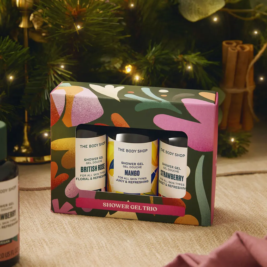 Подарункове тріо The Body Shop гелі для душу 3 шт. х 60 мл - фото 3