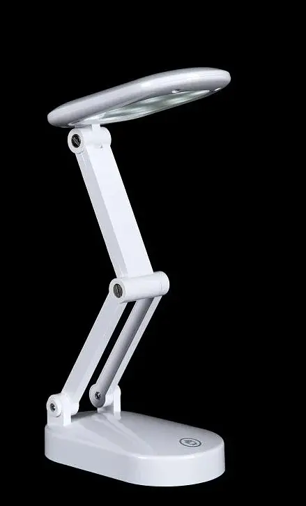 LED-лампа трансформер 30 см сенсорна світлодіодна 2,5 W настільна акумуляторна (знімний 18650 3000 mAh) 4–6 годин світіння 3000–6000 K Digad 1914 біла - фото 2