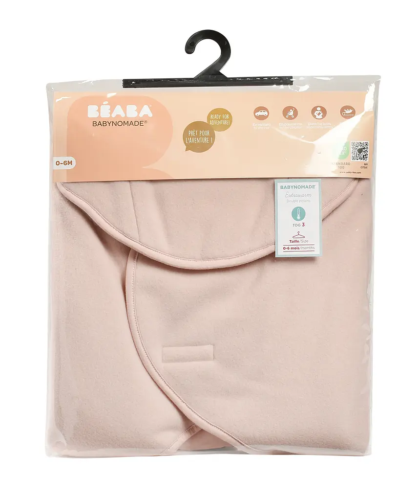 Конверт флісовий Beaba Babynomade рожевий - фото 7