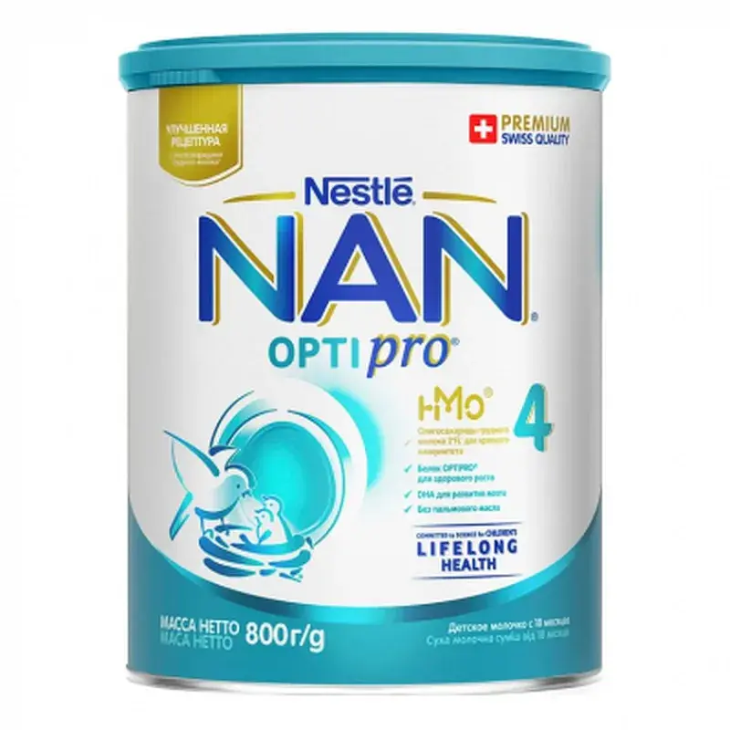 Дитяча суміш NAN 4 Optipro 2'FL від 18 міс. 800 г (7613034698926)