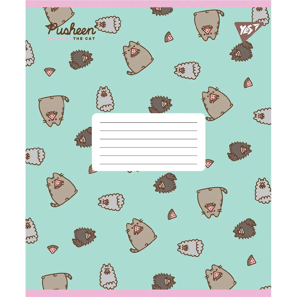 Набір зошитів Yes Pusheen Candy A5 в клітинку 12 аркушів 25 шт. (767597) - фото 6