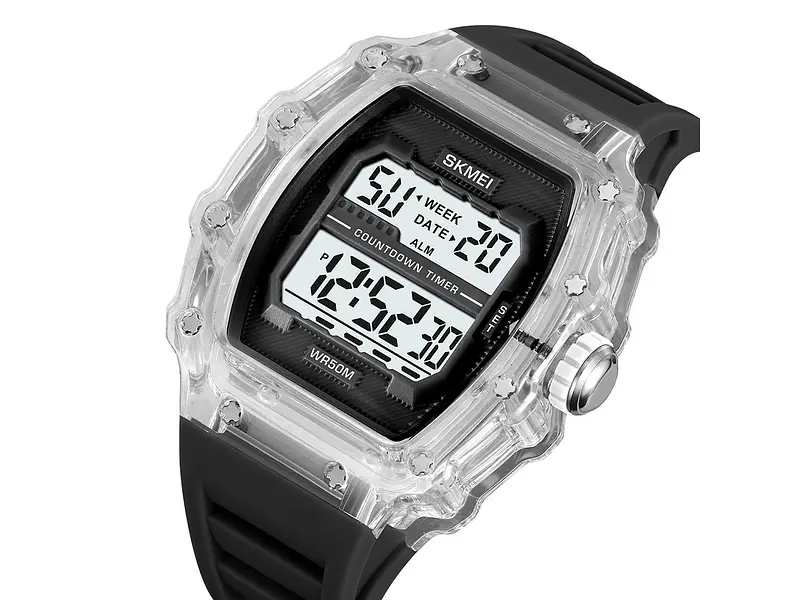 Чоловічий наручний годинник 2296WTBK White-Black Skmei acs0030040 - фото 4