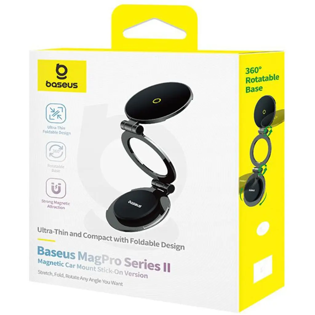 Автотримач Baseus MagPro Series II Magnetic Black (C40172900121-00) [128875] - фото 5