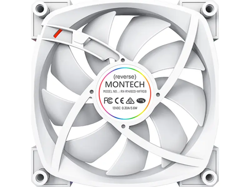 Вентилятор Montech RX140 PWM White - фото 2