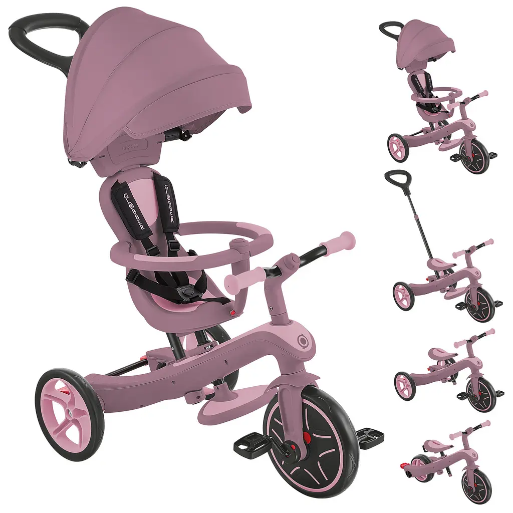Велосипед дитячий Globber Explorer Trike 4в1 до 20 кг пастельно-бузковий (637-510) - фото 2