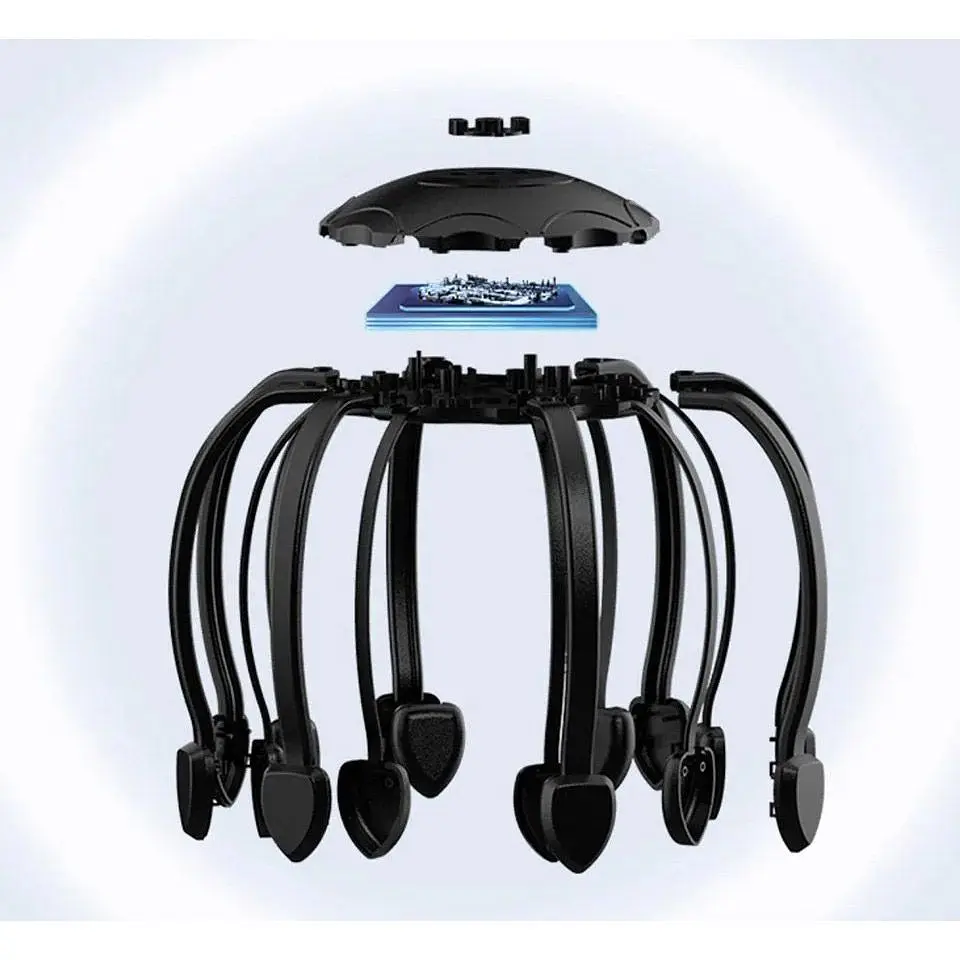 Масажер для голови YMi Head Massager 4 Motor White [105678] - фото 4