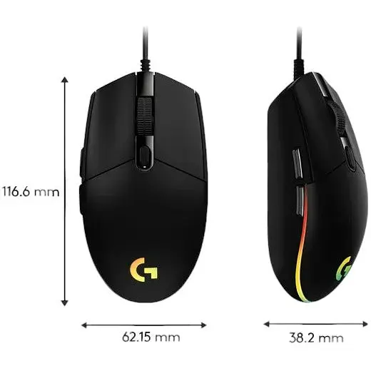 Миша ігрова з підсвічуванням Logitech G102 Lightsync 910-005808 чорна - фото 6