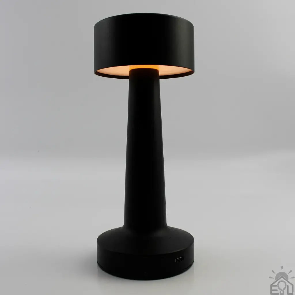 Настільна лампа сенсорна світлодіодна ESLLSE DOWN LIGHT з акумулятором 1200 mA Чорна - фото 6