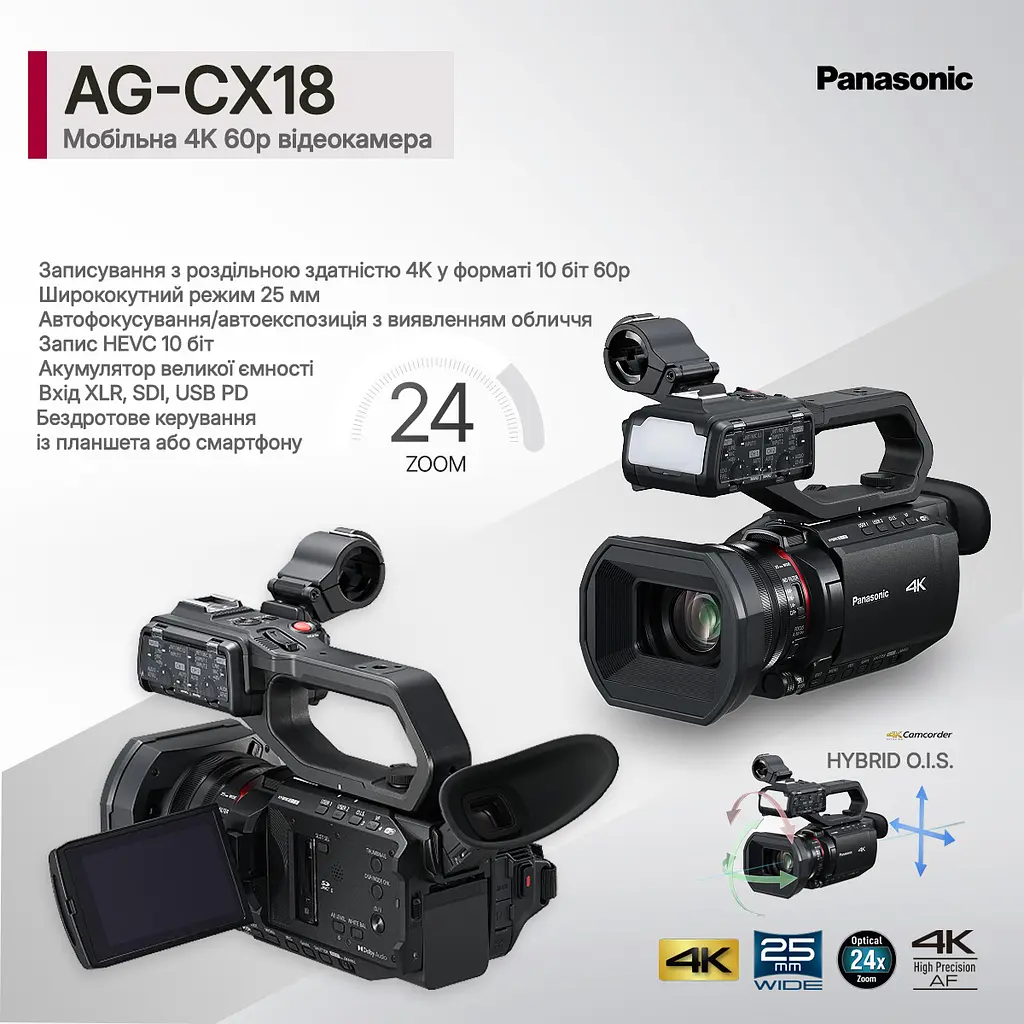 Цифровая видеокамера Panasonic AG-CX18EJ - фото 2