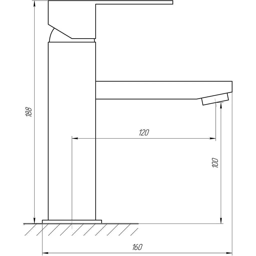Змішувач для раковини Globus Lux SICILIA SBQ-101-BB - фото 4
