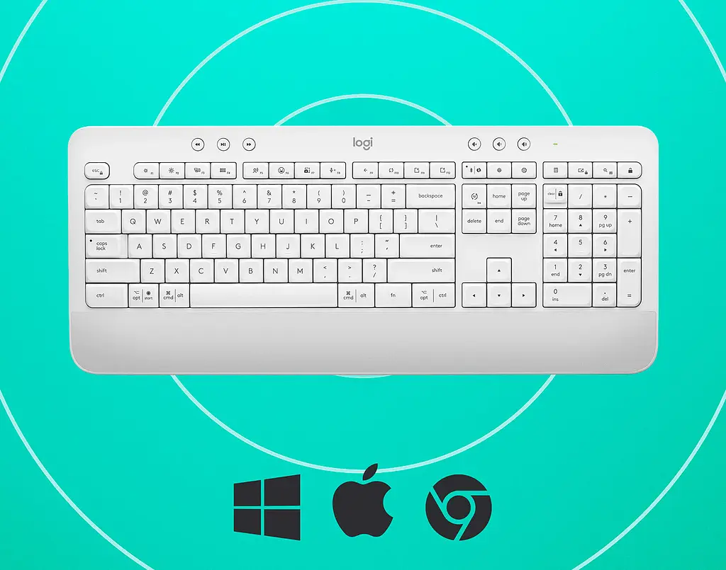 Клавиатура Logitech Signature K650 USB/Bluetooth White [920-010977] [79481] - фото 8