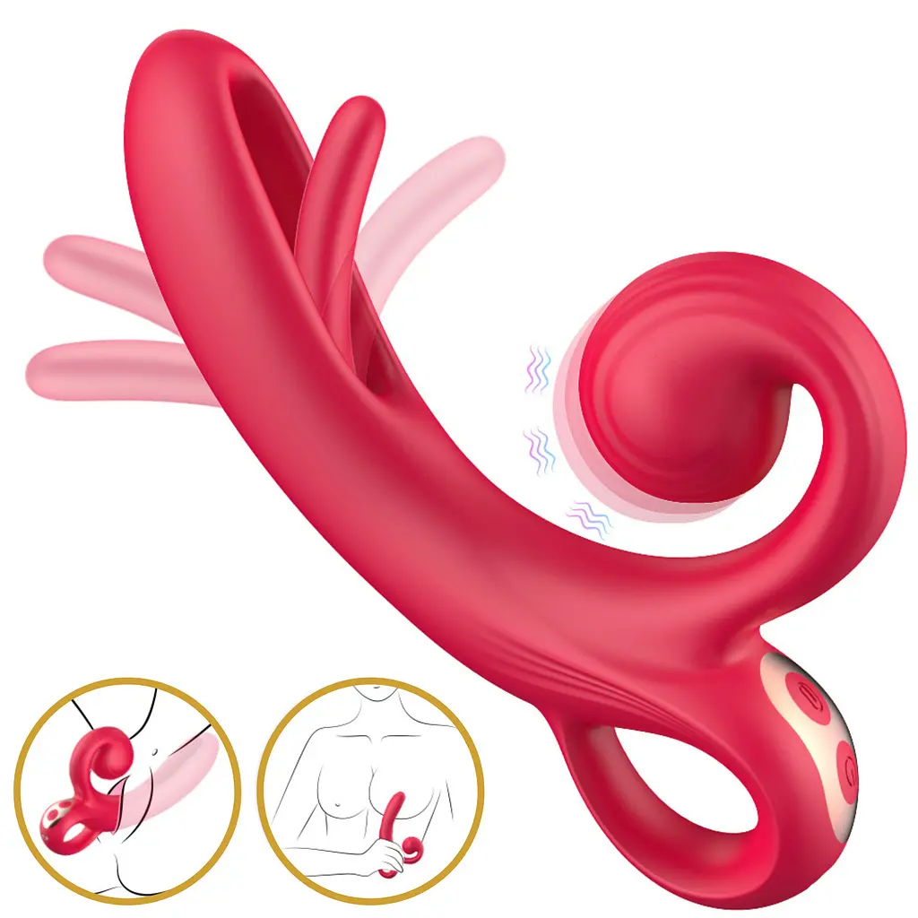 Вібратор Erospace Sweet Play Tongue Flipping Vibrator A4 - фото 7