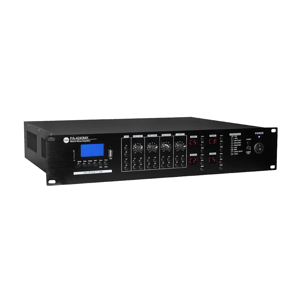 Матричний мікшуючий підсилювач CMX PA-4240MX, 4 зони, 19" (17-00025) - фото 4