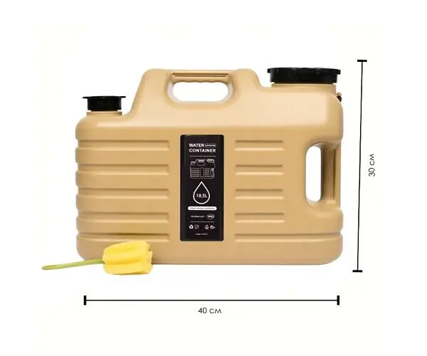 Бутель Каністра 18,5 л для води з краном та ручкою, золотистий, ViO PET-TBG 18.5L - фото 3