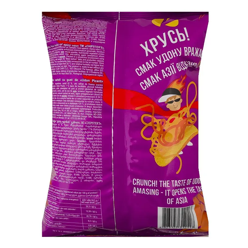 Чипси картопляні Chipster's Asian collection Гострий удон 100 г - фото 2