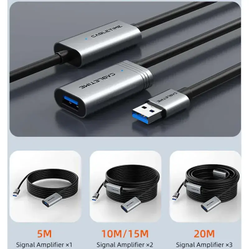 Дата кабель USB 3.0 AM/AF 15.0m active Cabletime (CA915187) - фото 6