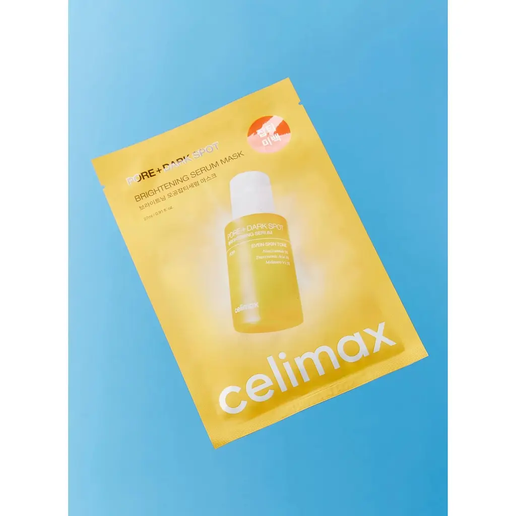 Освітлювальна сироваткова маска для пор та темних плям Celimax Pore+Dark Spot Brightening Serum Mask 27 мл - фото 6