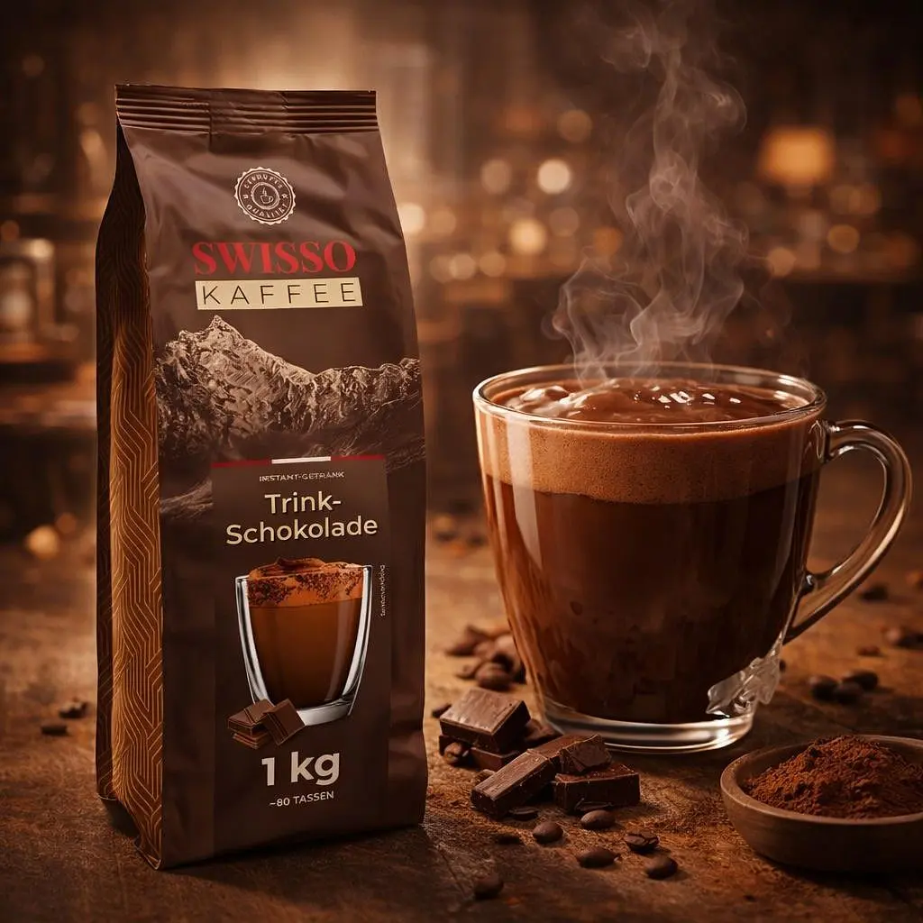 Гарячий шоколад Swisso Kaffee Trink-Schokolade 1 кг розчинний - фото 5