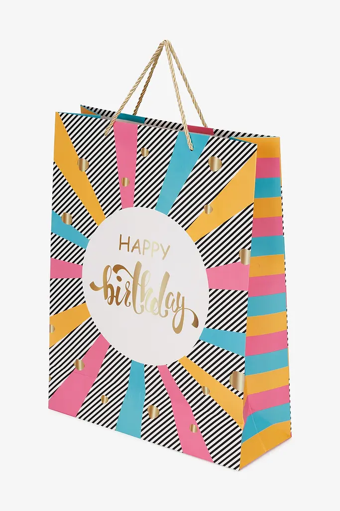 Пакет подарунковий HAPPY BIRTHDAY DW0510X25 Різнокольоровий shop (2000990854827) - фото 2