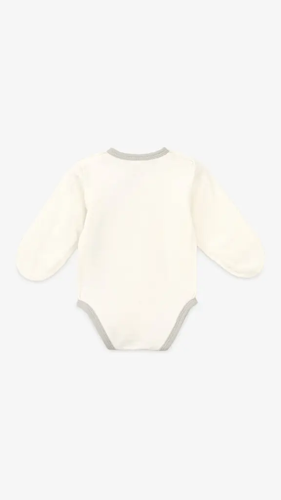 Боді на запах для хлопчика Baby Life 307 62 см Молочний shop (2000999326028) - фото 4