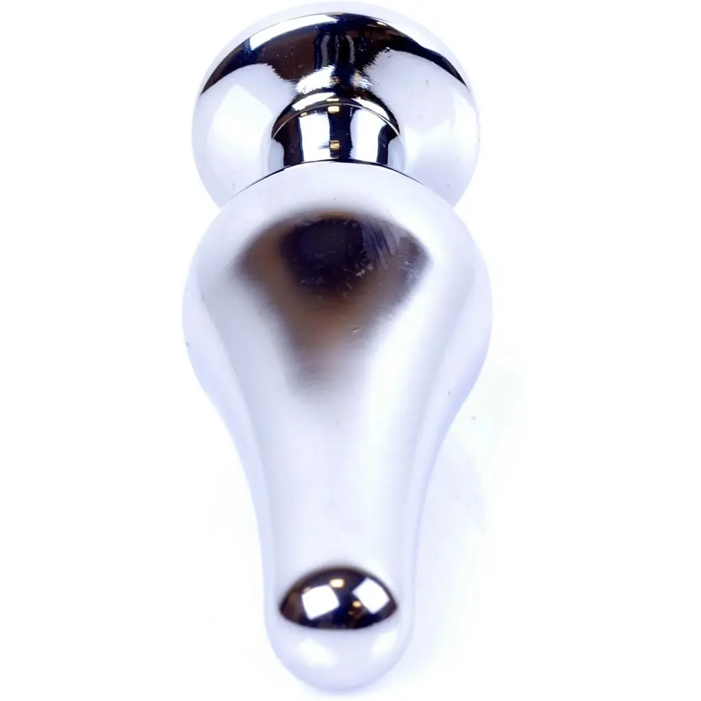 Анальна пробка Boss Of Toys Boss Series - Jewellery Silver Butt Plug Dark Blue, BS6400077, Срібний / Синий - фото 6