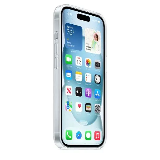 Прозрачный чехол CasePro Clear Case with MagSafe для iPhone 15 Plus - фото 7