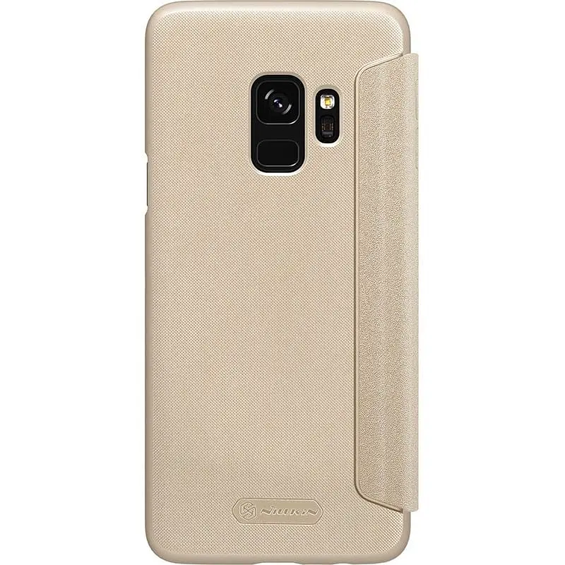 Чохол-книжка Nillkin Sparkle Leather Case Samsung Galaxy S9 Gold - фото 2