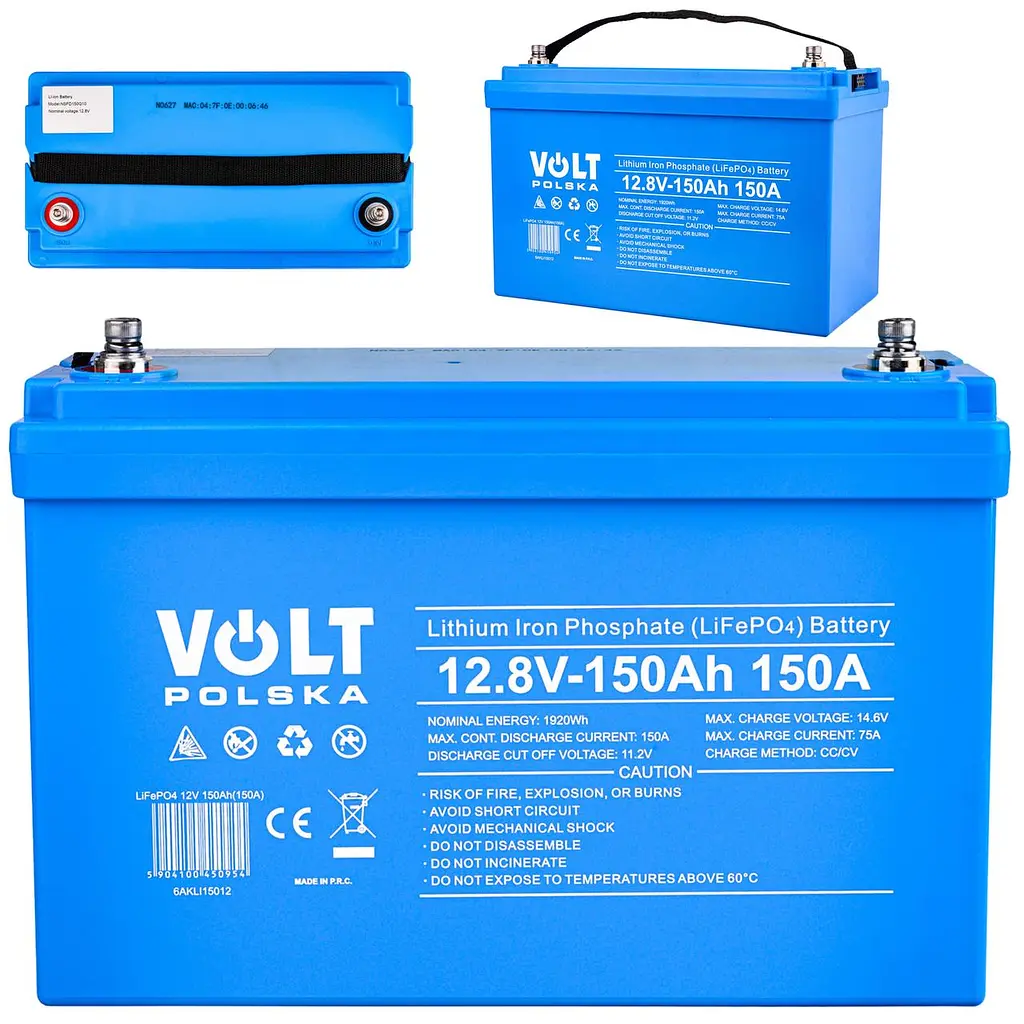 Аккумуляторная батарея Volt Polska LiFePO4 12.8V 150Ah 150А + BMS + Bluetooth - фото 2