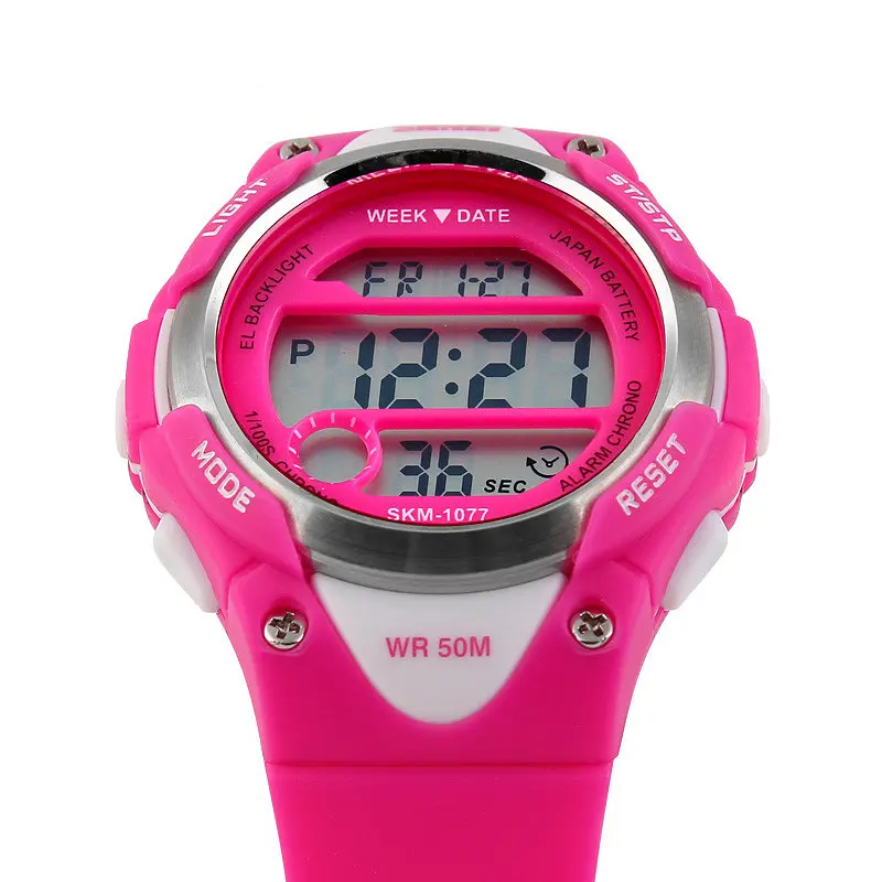 Дитячий наручний годинникSkmei 1077 Pink, 1077RS (15884) - фото 4