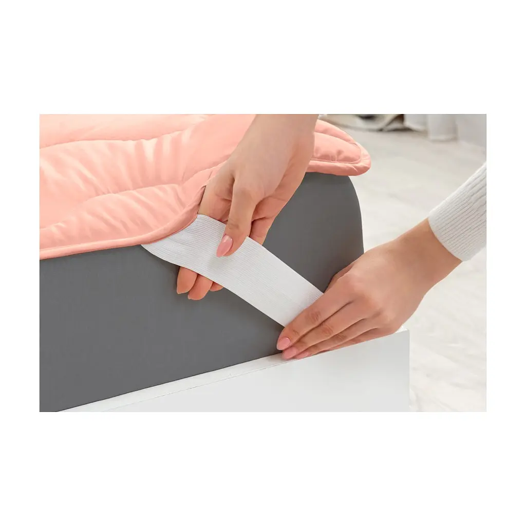 Наматрацник MirSon №1759 Eco Light Coral Cotton на гумці в кутках 90x190 см (2200003711608) - фото 7
