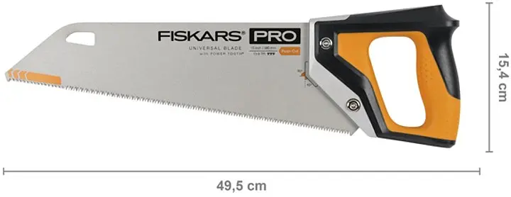 Пила Fiskars PowerTooth 9 TPI ​​ручная 380 мм (1062930) - фото 3