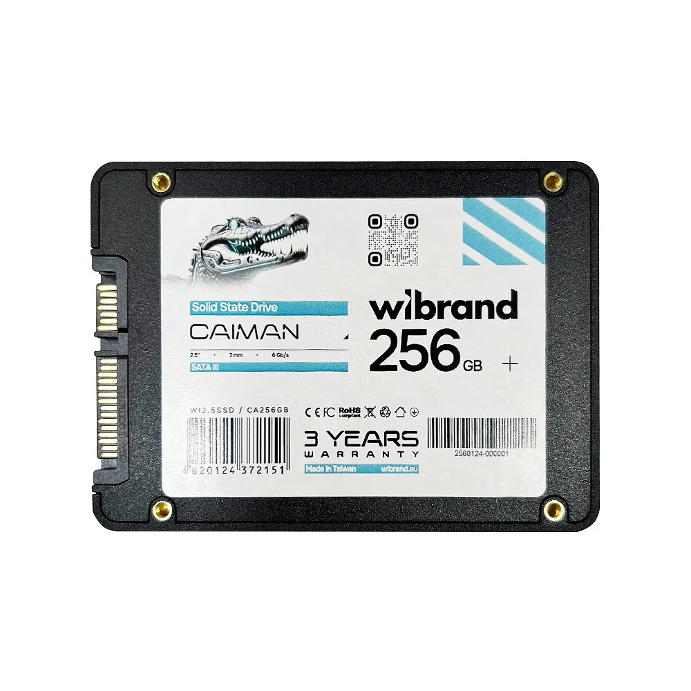Накопичувач SSD Wibrand Caiman 256GB 2.5" 7mm SATAIII Bulk - фото 3