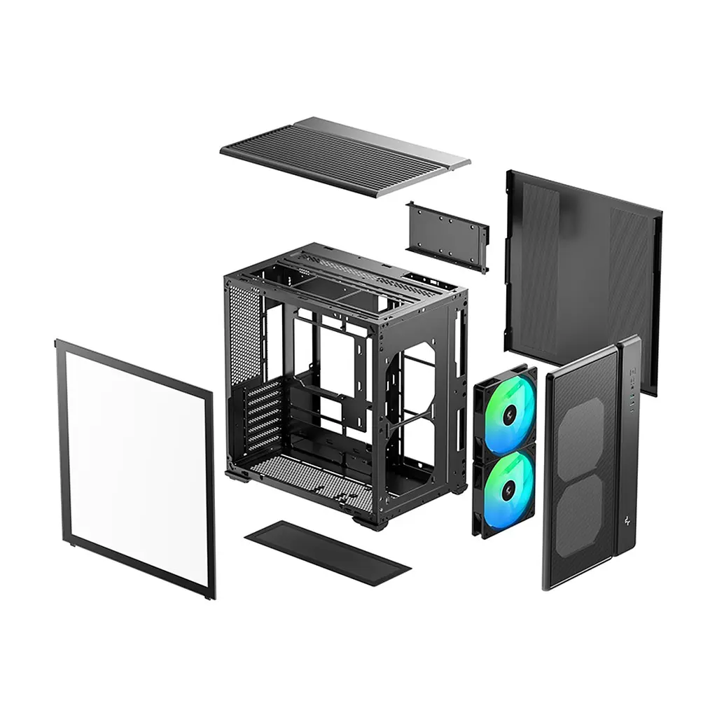 Корпус для ПК Deepcool CG590 Mesh 2F Black (R-CG590MESH-BKANA2-G) - фото 2