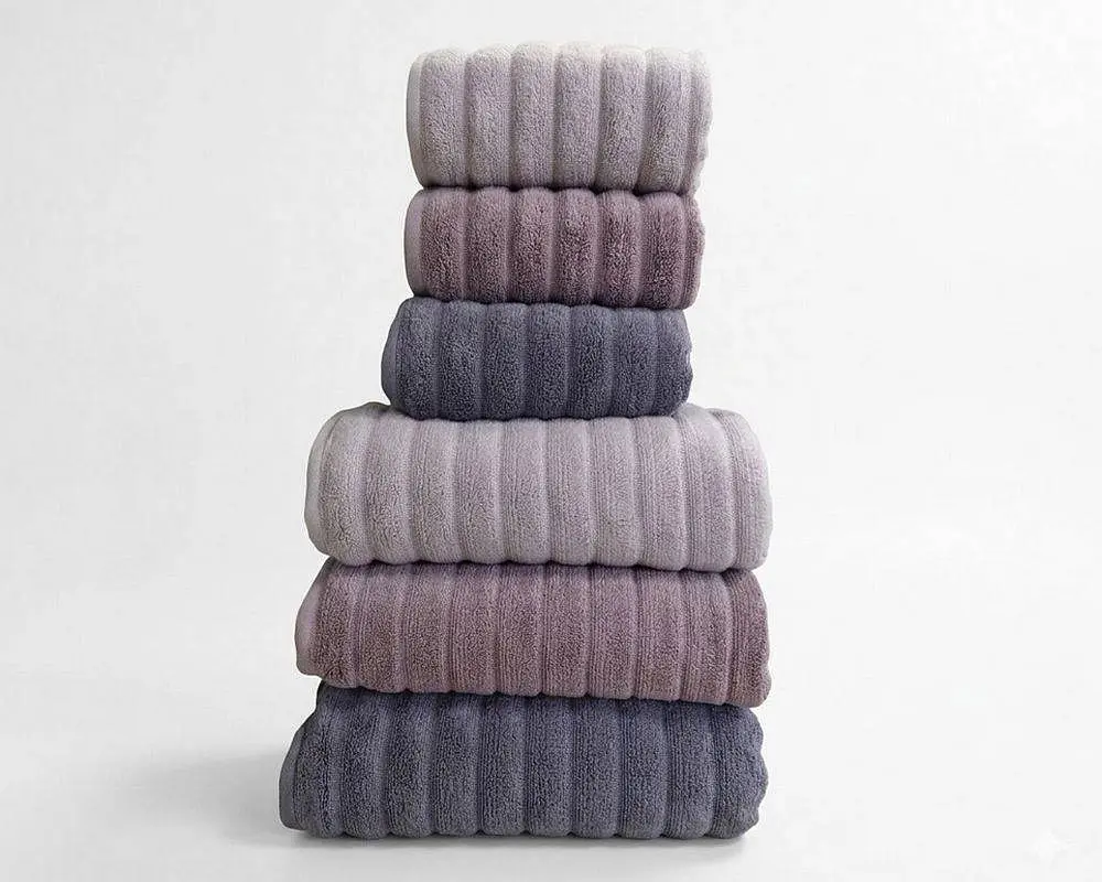 Набір турецьких махрових рушників Cestepe MicroCotton Premium 3 штуки 50x90 + 3 штуки 70х140 Ezgi 2 щільність 600 г/м2 - фото 3