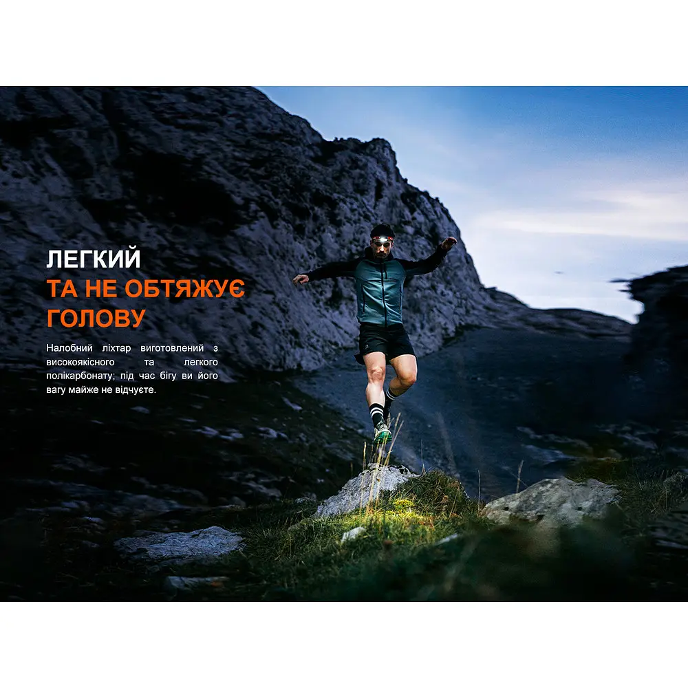 Налобний ліхтар Fenix HL18R-T V2.0 800лм 125м (10 режимів) Чорний - фото 4