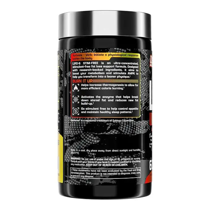 Жироспалювач Nutrex Research Lipo-6 Stim Free, 60 капсул - фото 3