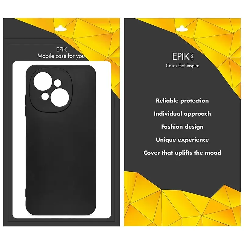 Чохол TPU Epik Black Full Camera для Tecno Spark Go 1 (KL4) Чорний - фото 3